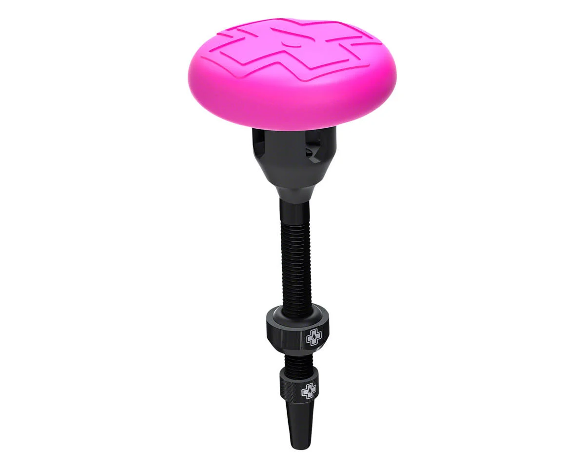 Muc-Off Stealth Tubeless Valve Tag Holder Kit (Black/Pink) (44mm) (Single)